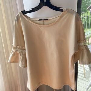 MAX MARA WEEK-END Bell-Sleeve Blouse 100% coton like new, worn once Size M